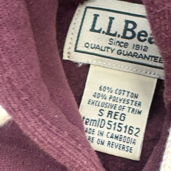 L.L.Bean since 1912 Spell out Logo Sweatshirt Hoodie Size SM Outdoor Camp - Picture 4 of 8